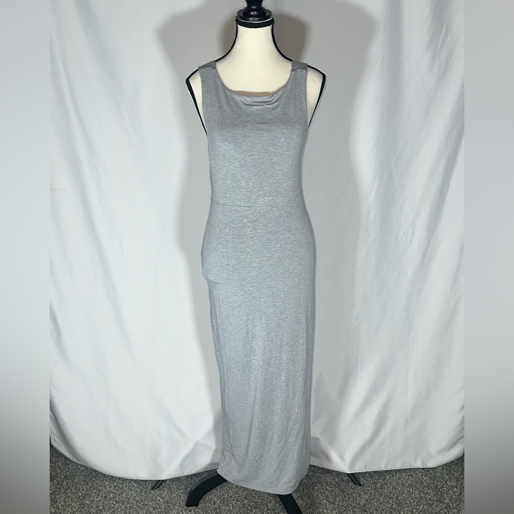 Athleta • Women’s Heather Gray Sleeveless Santorini Midi Dress Sz XS Casual - Picture 2 of 14